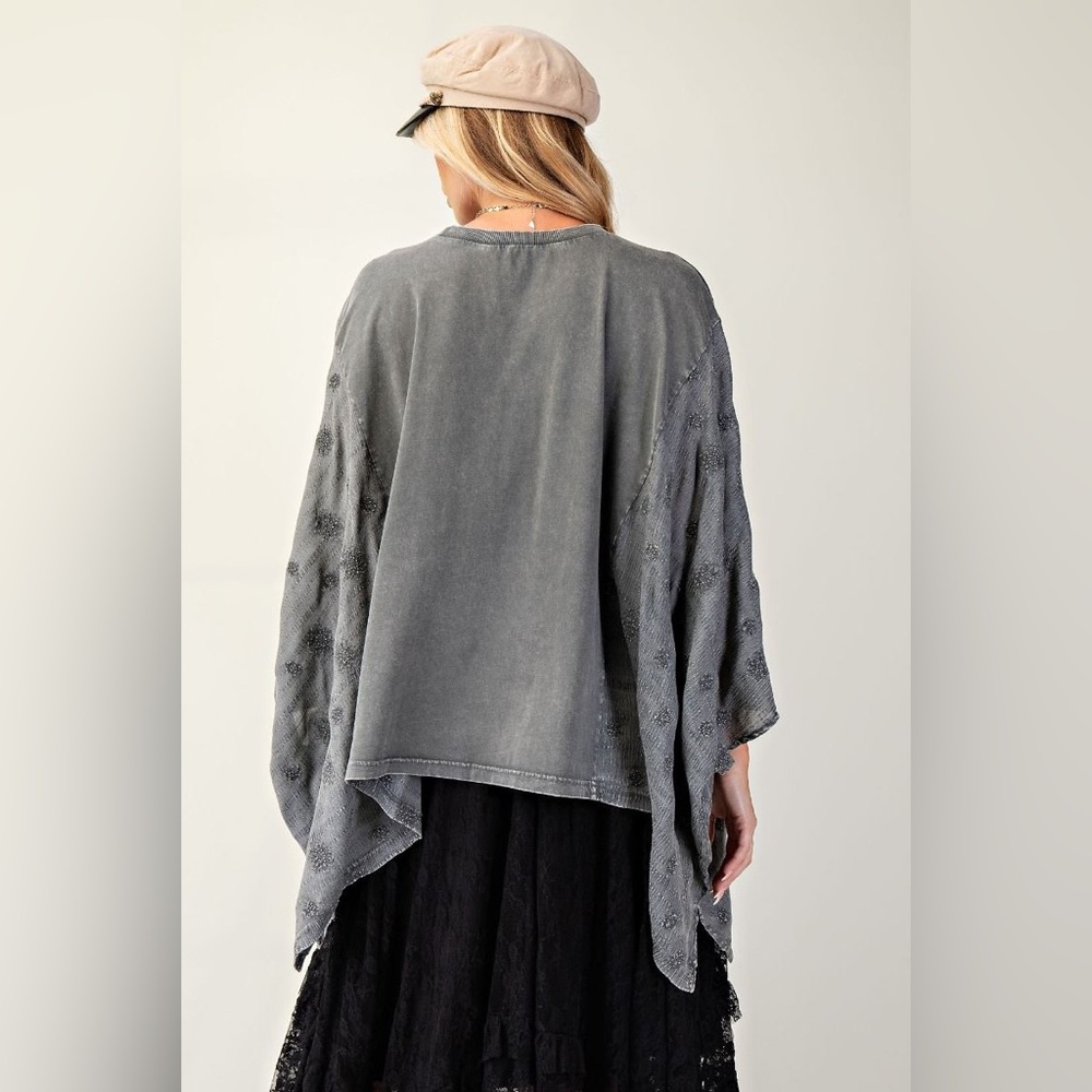 Easel Olive Green Kimono Top - Picture 12 of 13